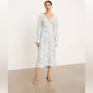 Vince Dahlia Open Back floral-print V-neck dress